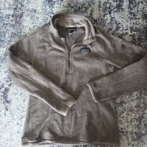 Patagonia Women's Tan Zip-Up Sweater